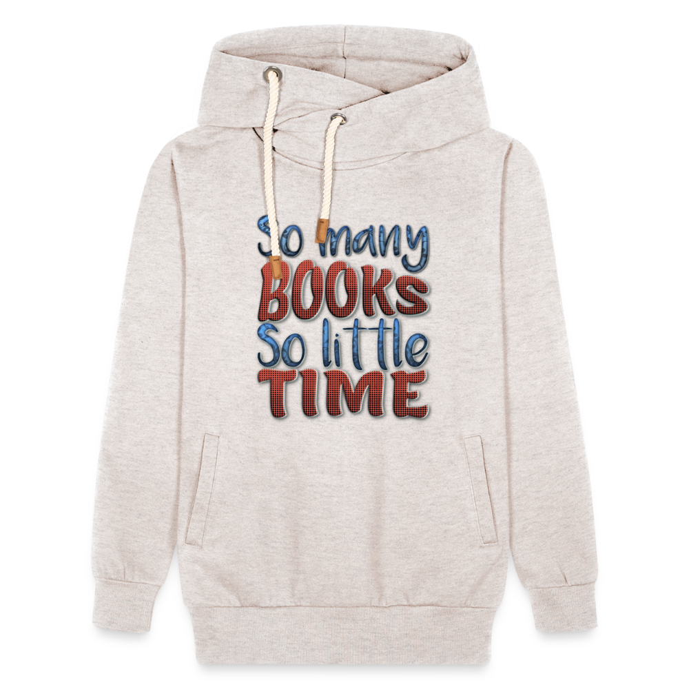So many books Shawl Collar Hoodie - heather oatmeal
