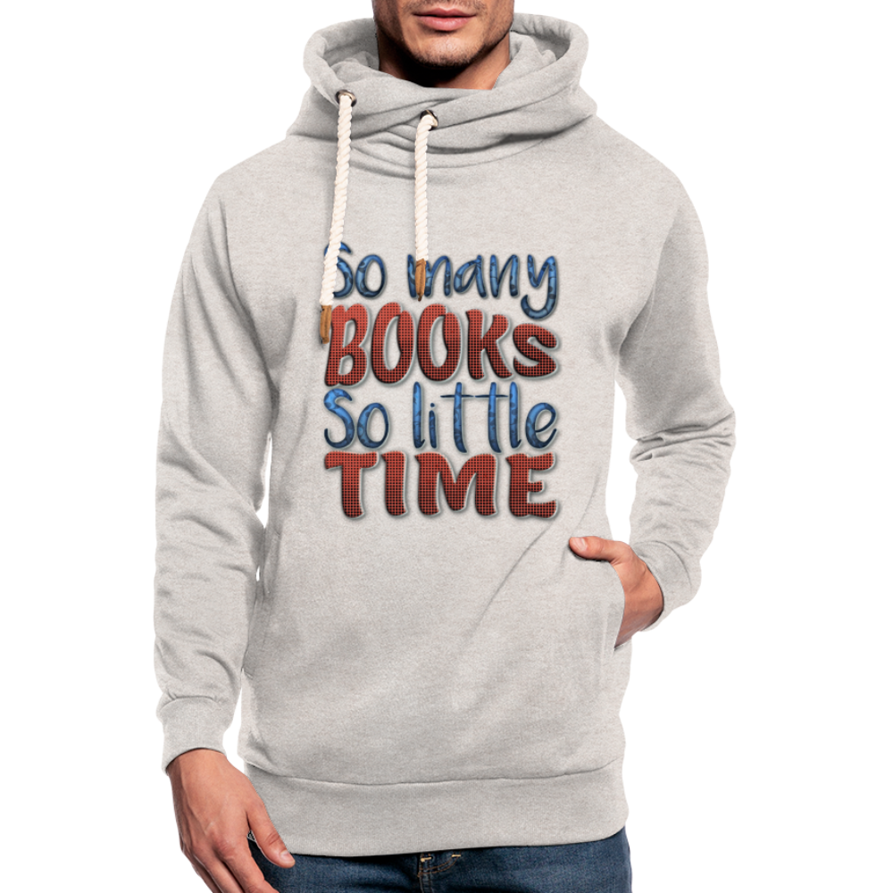 So many books Shawl Collar Hoodie - heather oatmeal