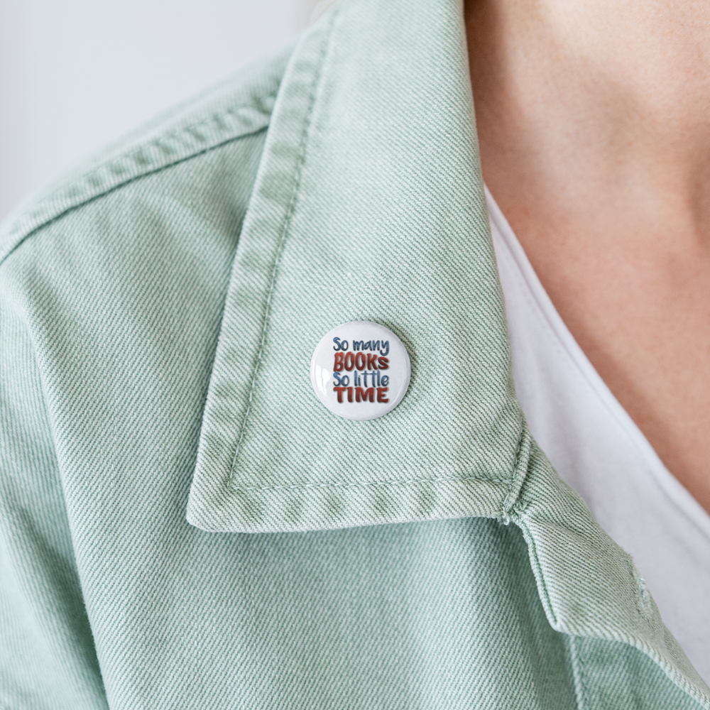 So Many books Pins small 1'' (5-pack) - white