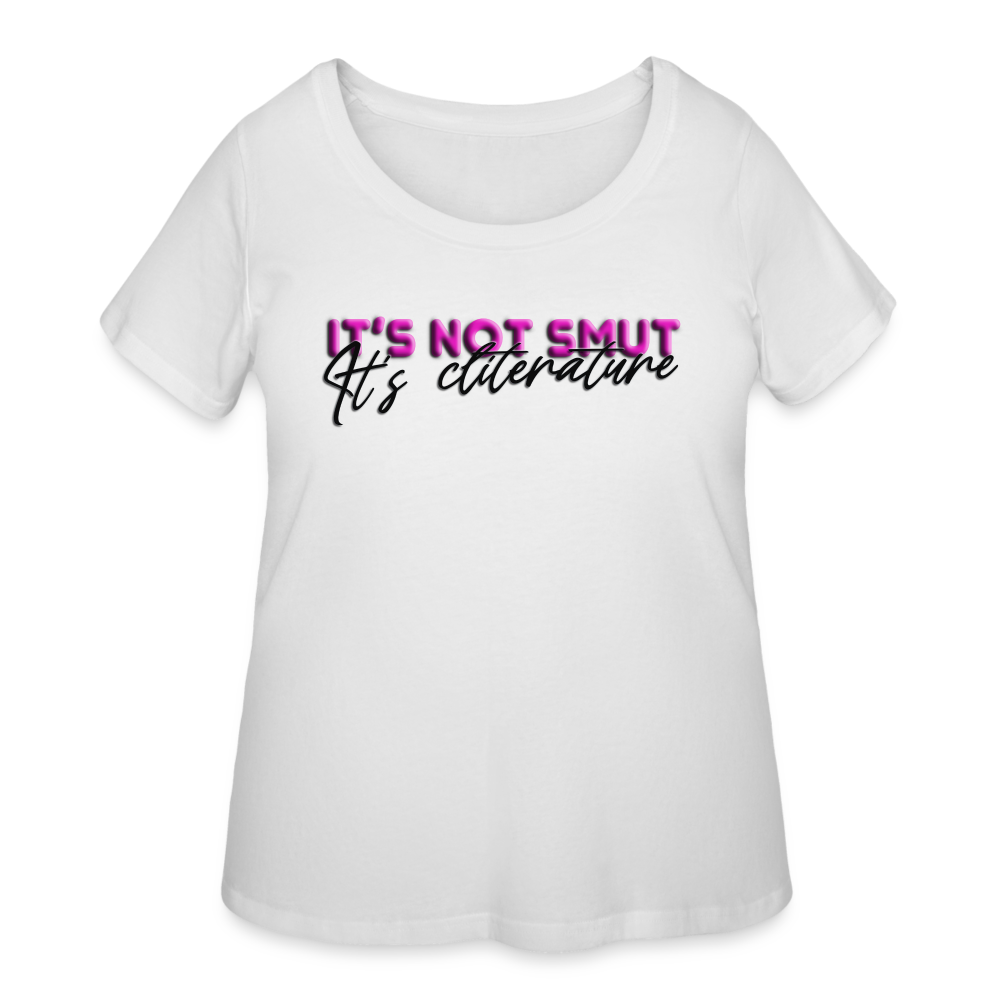 Women’s Curvy T-Shirt it's not smut - white