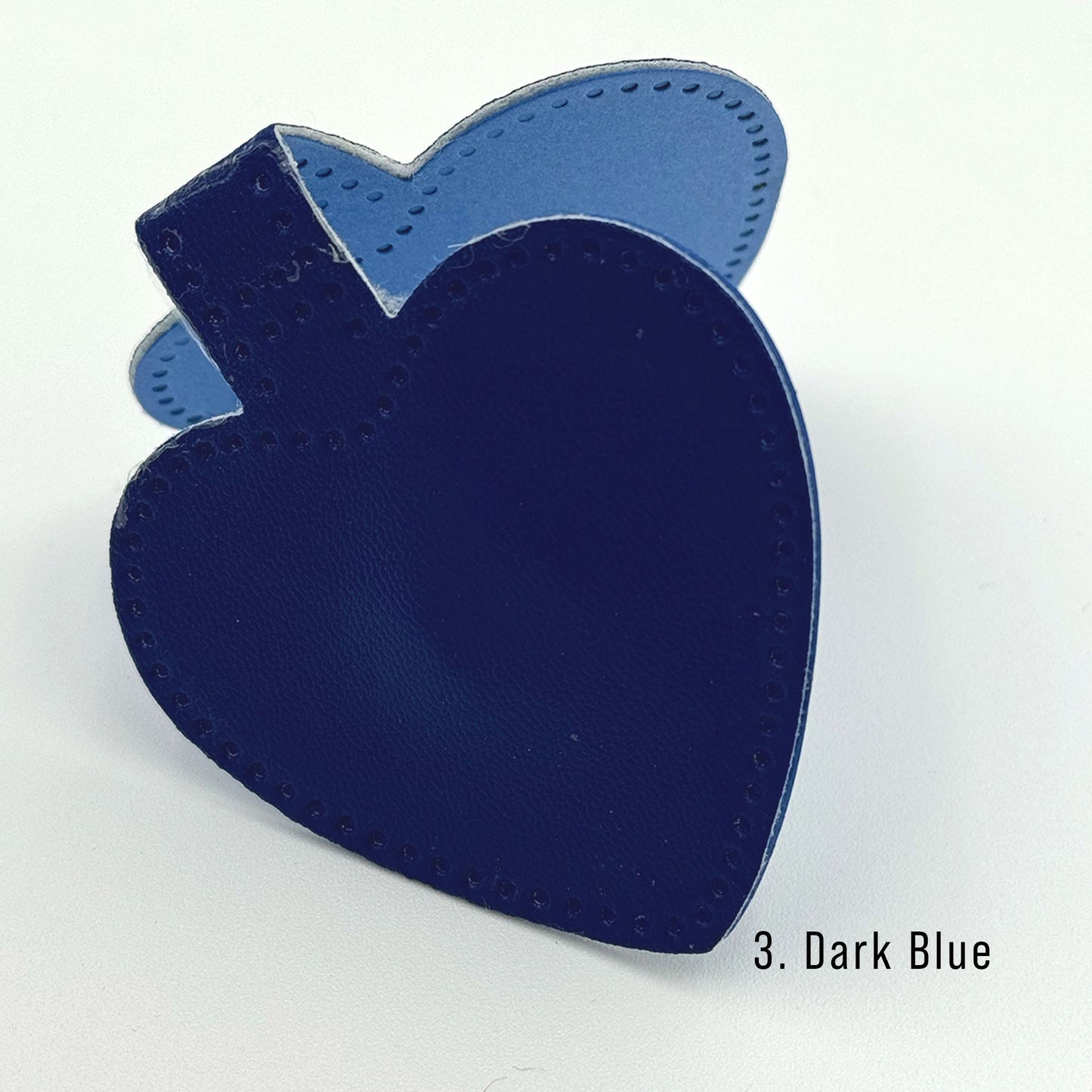 Handmade Faux Leather Magnetic Heart Bookmarks