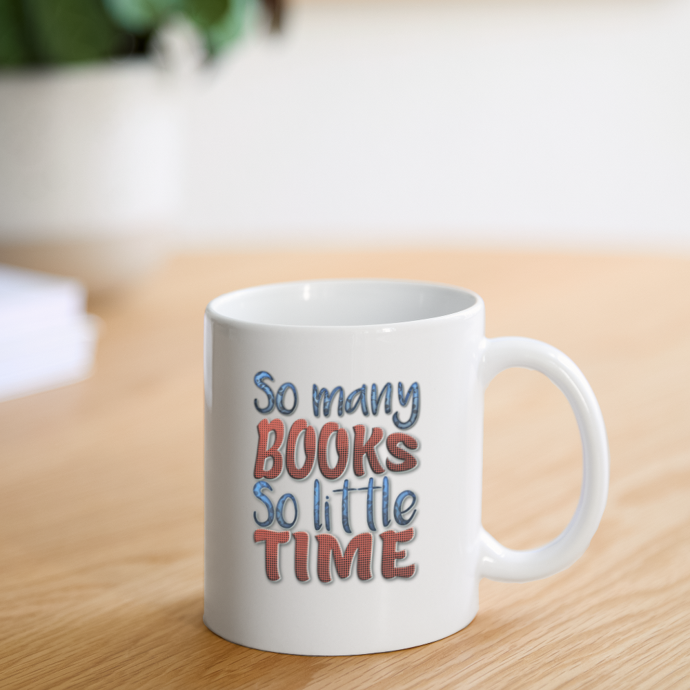 Coffee/Tea Mug So many books - white