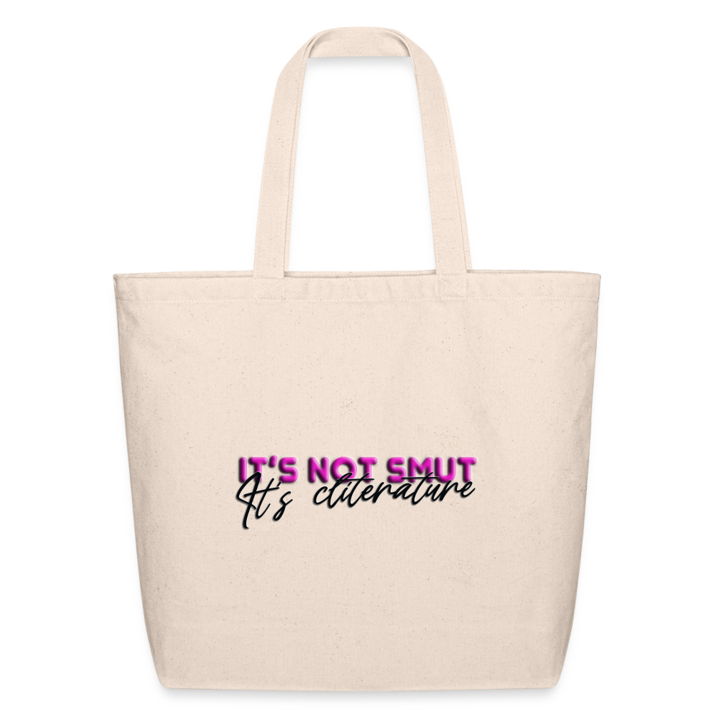 Eco-Friendly Cotton Tote It's not smut - natural