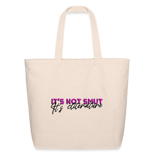 Eco-Friendly Cotton Tote It's not smut - natural